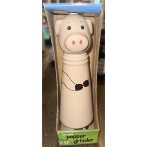 Kamenstein Ceramic Pig Pepper Grinder Large Beige